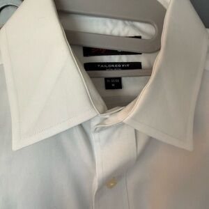 Kirkland signature Elegant White Tailored Fit Dress Shirt